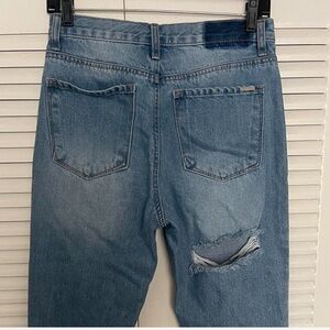 Jeans with rip on the back